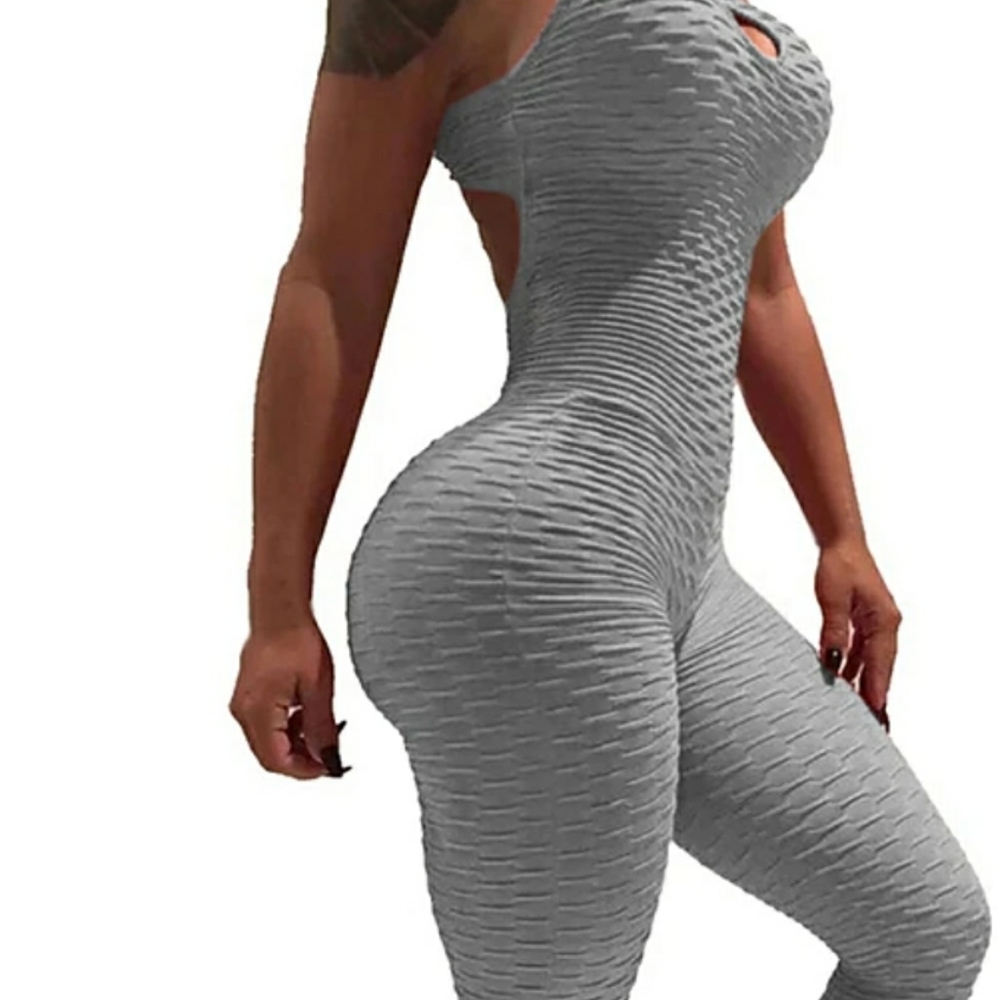 Grey Workout jumpsuit